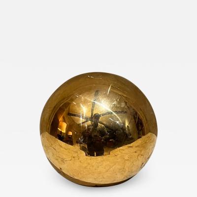  Jaru 1986 Jaru Metallic Gold Sphere Orb Ceramic Pottery California