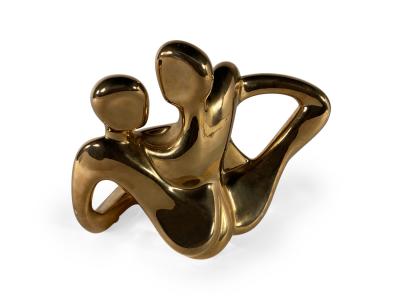 Jaru American Modern Ceramic Gold Glaze Intertwined Couple Jaru