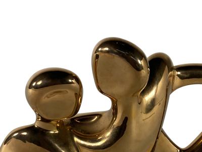 Jaru American Modern Ceramic Gold Glaze Intertwined Couple Jaru