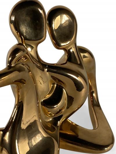  Jaru American Modern Ceramic Gold Glaze Intertwined Couple Jaru