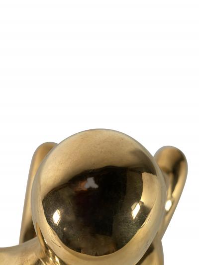  Jaru American Modern Ceramic Gold Glazed The Thinker Jaru