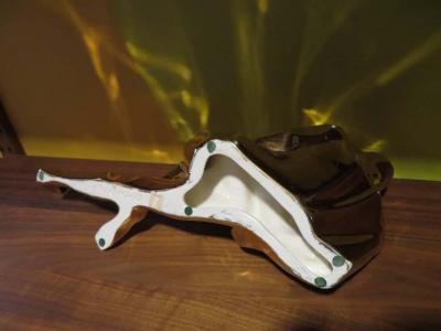  Jaru Sensual Gold Jaru Nude Male Ceramic Sculptures Mid Century Modern