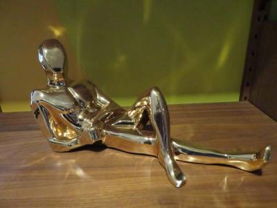  Jaru Sensual Gold Jaru Nude Male Ceramic Sculptures Mid Century Modern