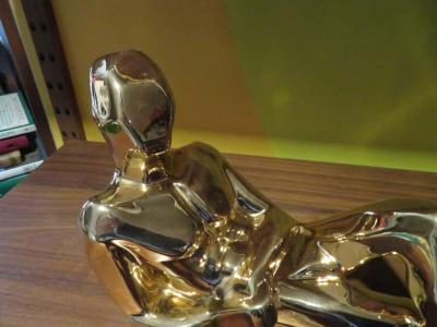  Jaru Sensual Gold Jaru Nude Male Ceramic Sculptures Mid Century Modern