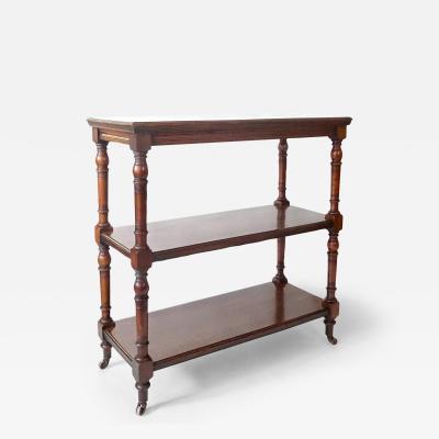  Jas Shoolbred Co English Aesthetic Movement Etagere in Chestnut circa 1880