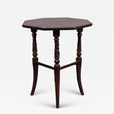  Jas Shoolbred Co Jas Shoolbred attributed An Aesthetic Movement Octagonal Mahogany Side Table