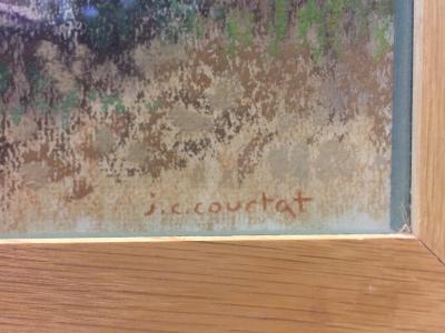  Jean Claude Courtat Garden Painting by Jean Claude Courtat