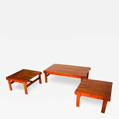  Jean Gillion Midcentury Modern Side Coffee Table set in Hardwood by Jean Gillon 1960s