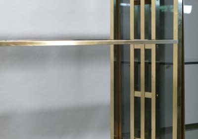  Jean Paul Barray Kim Moltzer Rare Kim Moltzer French Lacquer and brass shelves 1970s