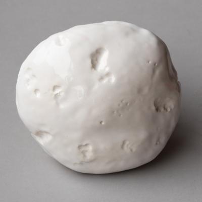  Jean Paul Gourdon SCULPTURE OF A C PE IN UNGLAZED AND GLAZED WHITE FA ENCE