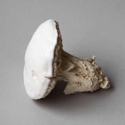  Jean Paul Gourdon SCULPTURE OF A C PE IN UNGLAZED AND GLAZED WHITE FA ENCE