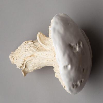  Jean Paul Gourdon SCULPTURE OF A C PE IN UNGLAZED AND GLAZED WHITE FA ENCE