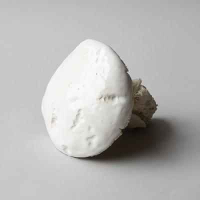  Jean Paul Gourdon SCULPTURE OF A C PE IN UNGLAZED AND GLAZED WHITE FA ENCE
