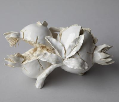  Jean Paul Gourdon SCULPTURE OF TWO POMEGRANATES 