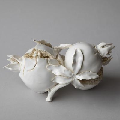  Jean Paul Gourdon SCULPTURE OF TWO POMEGRANATES 