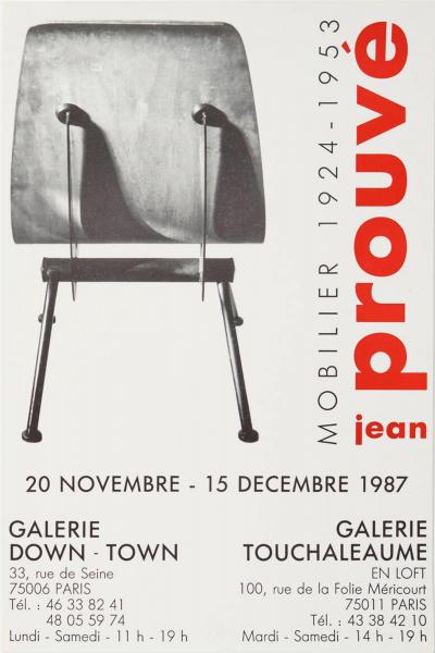  Jean Prouv Re Editions Jean Prouv Exhibition Posters set of Five Important Provenance 1982 2001