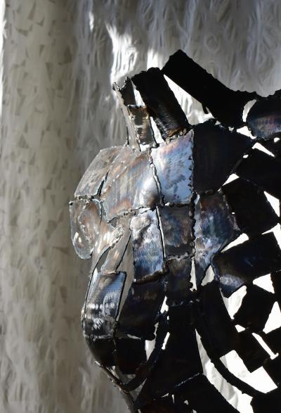  Jeanne d Arc Welded Steel Sculpture J zsef Szab Trash Works Industrial 2024