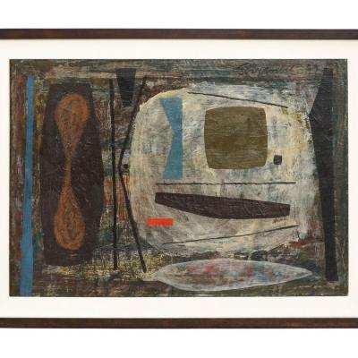  Joe Stefanelli Untitled Abstract Composition signed Joe Stefanelli