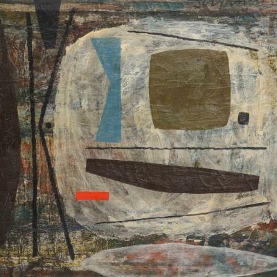  Joe Stefanelli Untitled Abstract Composition signed Joe Stefanelli