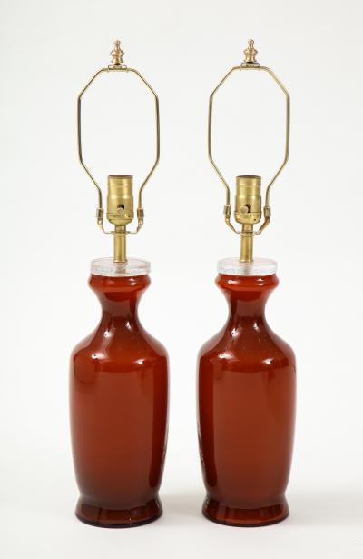  Johansfors Glasbruk Johansfors Carnelian Red Glass Lamps