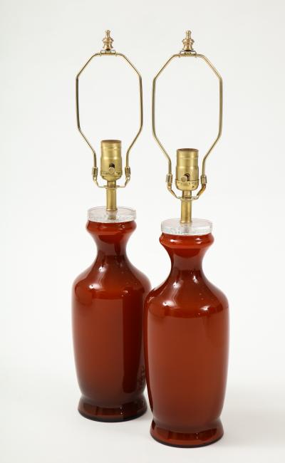  Johansfors Glasbruk Johansfors Carnelian Red Glass Lamps