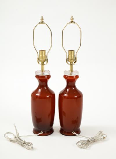 Johansfors Glasbruk Johansfors Carnelian Red Glass Lamps