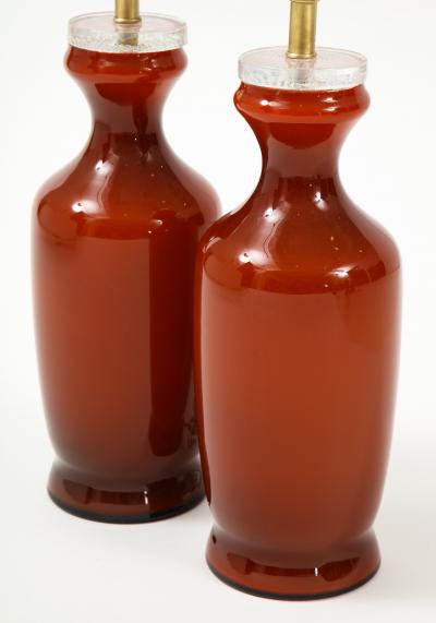  Johansfors Glasbruk Johansfors Carnelian Red Glass Lamps