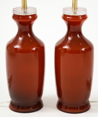 Johansfors Glasbruk Johansfors Carnelian Red Glass Lamps