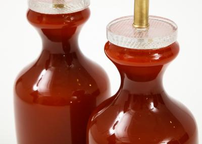  Johansfors Glasbruk Johansfors Carnelian Red Glass Lamps