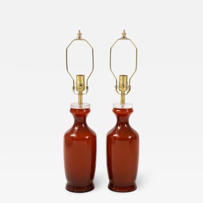  Johansfors Glasbruk Johansfors Carnelian Red Glass Lamps