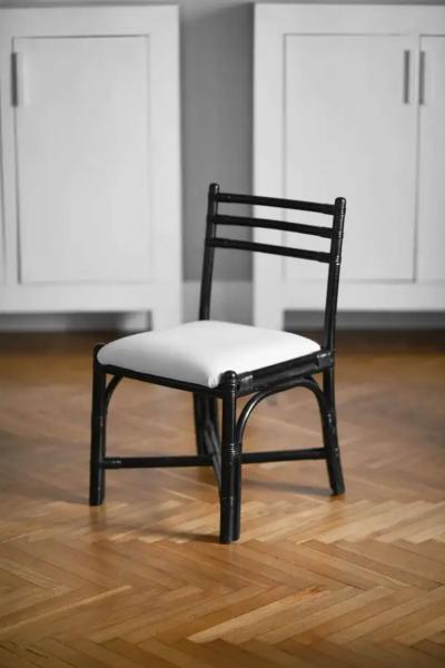  John Elinor McGuire Mc Guire table set with 12 Mc Guire 70s chairs