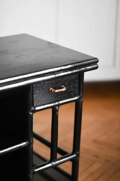  John Elinor McGuire McGuire 1970s Bar Server Buffet Trolley with Extendable Top