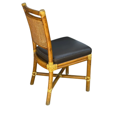  John Elinor McGuire Vintage McGuire Furniture Company Bamboo Side Chair