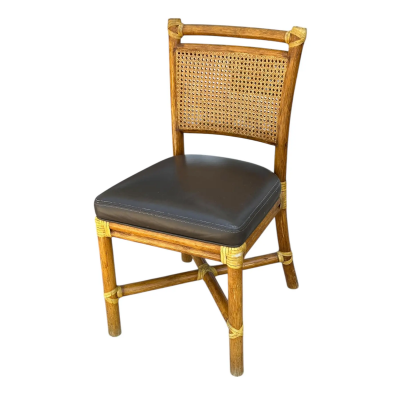  John Elinor McGuire Vintage McGuire Furniture Company Bamboo Side Chair