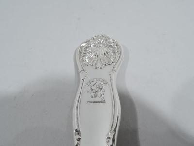  John Henry Lias English Victorian Georgian Queen Sterling Silver Soup Ladle