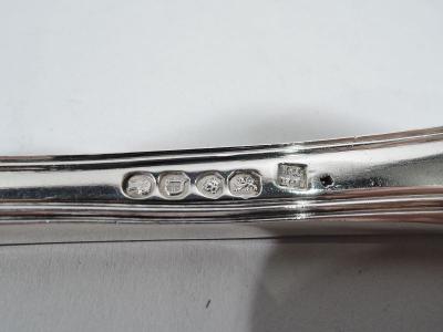  John Henry Lias English Victorian Georgian Queen Sterling Silver Soup Ladle