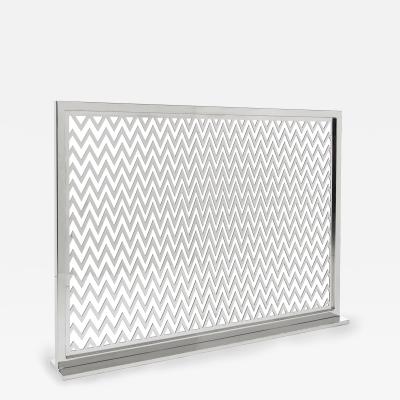 John Lyle Design Chevron Fire Screen