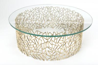  John Lyle Design Crackle Cocktail Table