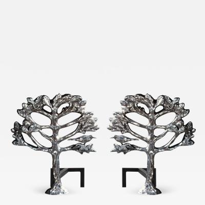  John Lyle Design Tree Andirons