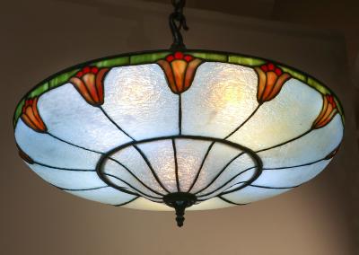  John Morgan Sons Chandelier With Tulip Motif