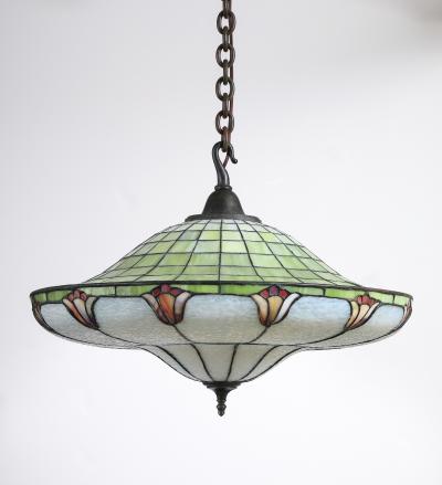  John Morgan Sons Chandelier With Tulip Motif