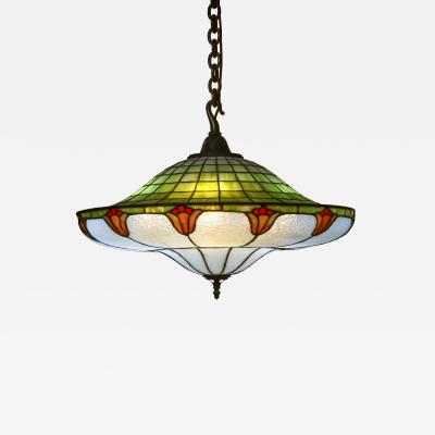  John Morgan Sons Chandelier With Tulip Motif