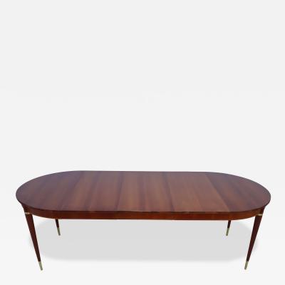  John Widdicomb Co Widdicomb Furniture Co 1950s John Widdicomb Cherry wood And Brass Oval Dining Table