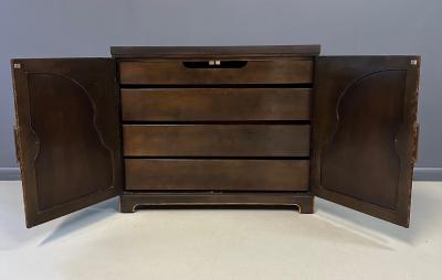 John Widdicomb Co Widdicomb Furniture Co 1970s John Widdicomb Commode in A Faux Tortoise Shell Finish Mid Century