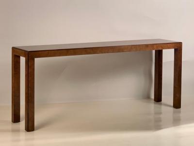  John Widdicomb Co Widdicomb Furniture Co Exceptional Long Burl Console by John Widdicomb Co Description