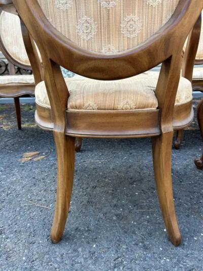  John Widdicomb Co Widdicomb Furniture Co Fabulous Set 6 Balloon Back Cabriole Leg Dining Chairs Queen Anne style