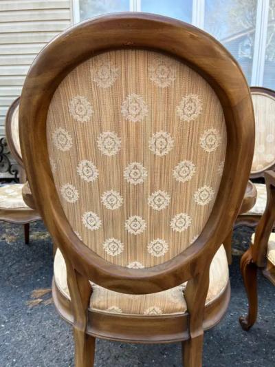  John Widdicomb Co Widdicomb Furniture Co Fabulous Set 6 Balloon Back Cabriole Leg Dining Chairs Queen Anne style