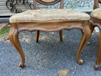  John Widdicomb Co Widdicomb Furniture Co Fabulous Set 6 Balloon Back Cabriole Leg Dining Chairs Queen Anne style