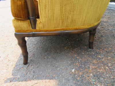  John Widdicomb Co Widdicomb Furniture Co Fantastic Pair Hollywood Regency Faux Bamboo Barrel Back Arm Club Chairs