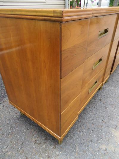  John Widdicomb Co Widdicomb Furniture Co Handsome Pair Asian Style John Widdicomb Bachelors Chests Mid Century Modern